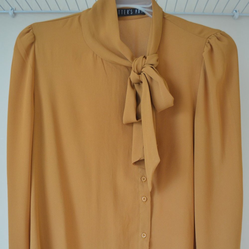 Asymmetrical Mustard Top